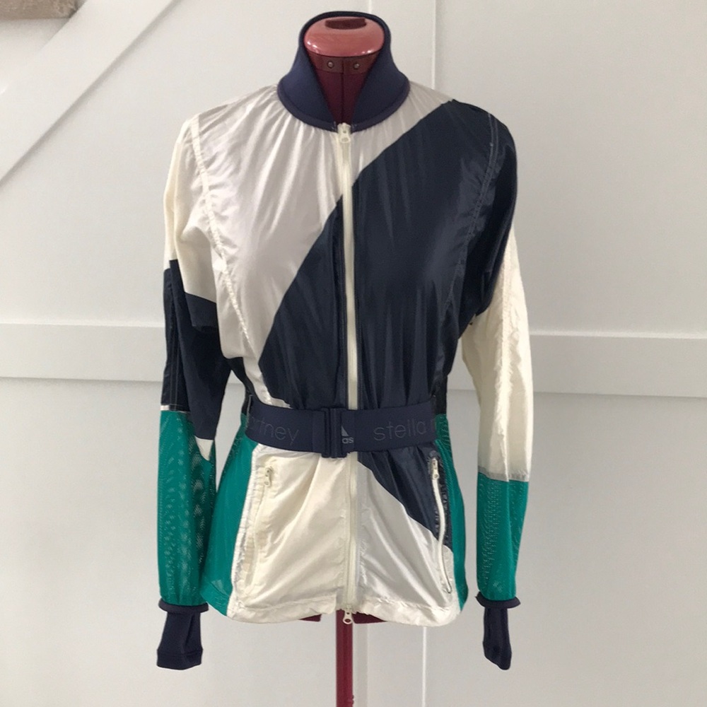 Adidas x Stella McCartney Run KTE Windbreaker Jacket with Belt Size M - Picture 1 of 15